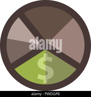 Money Template Filled Line Icon Isolated Stock Vector