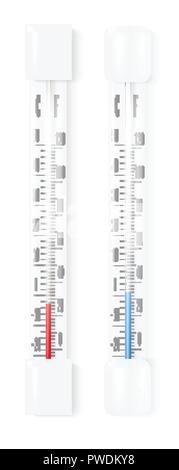 Classic Outdoor and Indoor Thermometer, Vectors