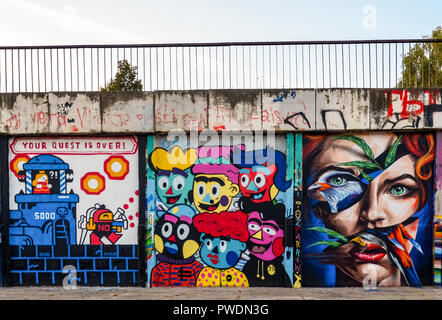 Street Art in Vilnius, Lithuania Stock Photo