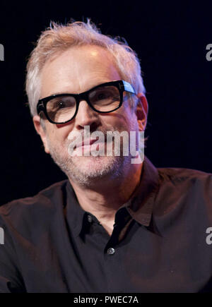 Lyon, France. 16th Oct, 2018. Mexican director ALFONSO CUARON (Gravity, Harry Potter and the Prisoner of Azkaban) takes part in a Master Class during this year's Festival Lumiere. The Festival Lumiere is an annual film festival held each October and is named in honor of the Lumiere Brothers, who invented Cinematography in Lyon in 1895. The festival focuses on the history of cinema with a line-up dedicated to the works of the past through restored prints, retrospectives and tributes. Credit: James Colburn/ZUMA Wire/Alamy Live News Stock Photo