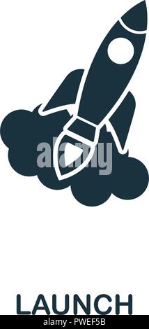 Launch icon. Premium style design from crowdfunding collection. UX and UI. Pixel perfect launch icon. For web design, apps, software, printing usage. Stock Vector