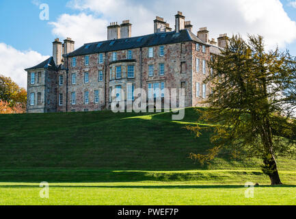 Dalkeith Palace, Dalkeith Country Park historic building in Autumn sun, now a University campus, Scotland, UK Stock Photo