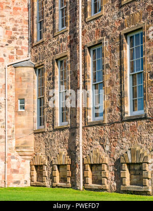 Dalkeith Palace, Dalkeith Country Park historic building in sunshine, now Wisconsin University campus, Scotland, UK Stock Photo