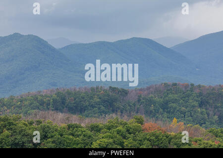 Smoky Mountains Scenic Landscape Stock Photo