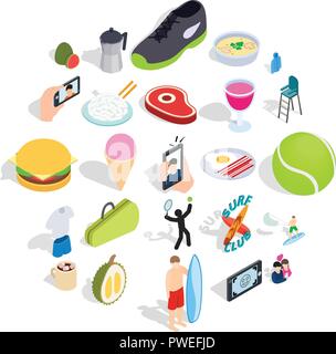 Stoutly icons set, simple style Stock Vector