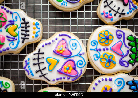 Sugar Skull Decorated Cookies