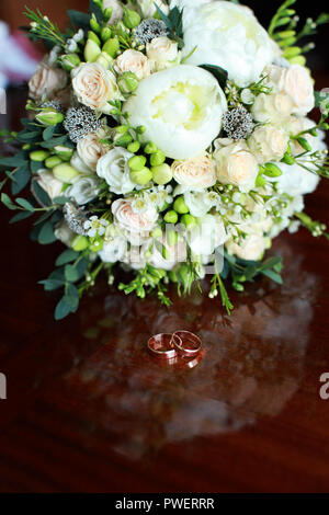close up of wedding bouquet .Wedding day .bouquet with love Stock Photo