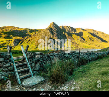 SNOWDONIA STILE Stock Photo