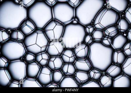 Texture of Soap Bubbles, Cell Rejuvenation, Wrinkle, Anti Aging, Serum, Formula, Cosmetics, Texture Stock Photo
