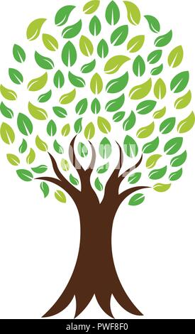 Green Nature Tree, Vector Logo Stock Vector