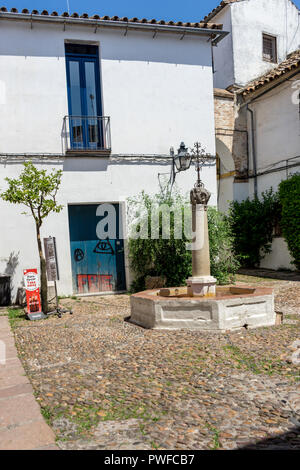 Cordoba, Spain - June 20: EXTERIOR OF BUILDING BY STREET, Europe, Andalucia Stock Photo