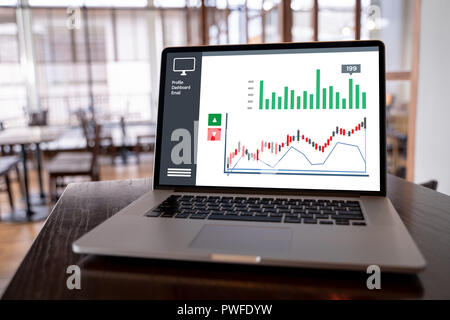 Customer Marketing Sales Dashboard Graphics Concept Business Man Sales Increase Revenue Shares Stock Photo