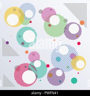 Abstract of colorful geometric pattern background, vector eps10 Stock Vector