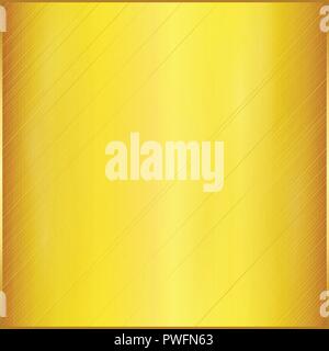 Stain realistic golden plate background, vector eps10 Stock Vector
