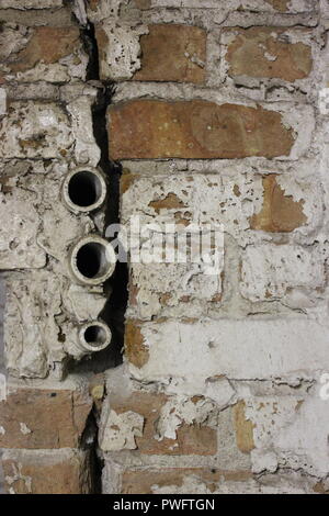 Inside workings of a fixed trunnion bascule bridge at the McCormick Bridgehouse at Michigan Avenue in Chicago, Illinois, Chicago style bascule bridge. Stock Photo