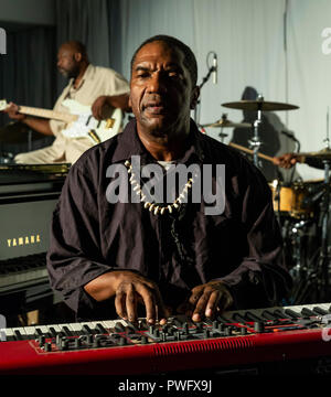 New York, NY - October 13, 2018: Matthew Whitaker performs with The Blues at Loft Party A Night for the Soul for Jazz Foundation of America at Hudson  Stock Photo