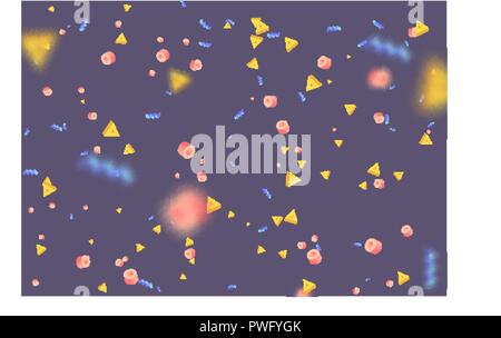 Abstract pattern geometric elements on a dark background. Stock Vector