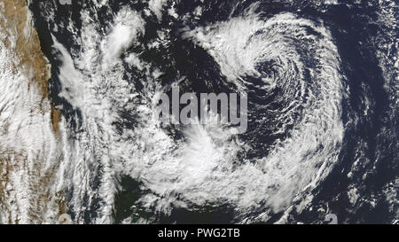 Hurricane from space. Satellite view. Elements of this image furnished by NASA Stock Photo