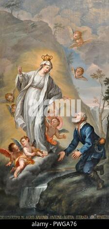 Brusco - Apparition de la Vierge à Antoine Botta. Stock Photo