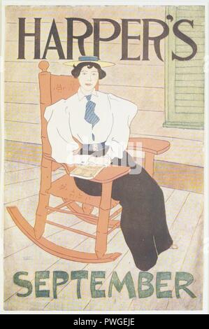 Harper's Poster - September 1896 - Edward Penfield. Stock Photo