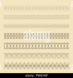 Patterned, decorative frame for decorating invitations, postcards and other printed products. Stock Vector