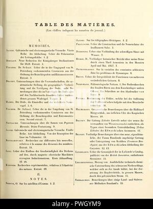 Bulletin de la Classe physico-mathématique de l'Académie impériale des sciences de Saint-Pétersbourg Stock Photo