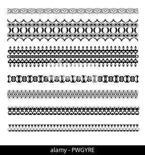 Decorative Borders. Patterned, frame for  invitations, postcards and other printed products. Stock Vector