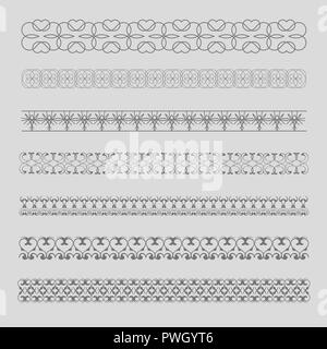 Decorative Borders. Patterned, frame for  invitations, postcards and other printed products. Stock Vector