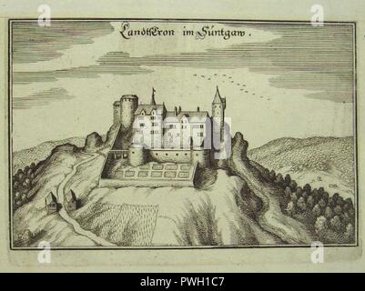 Burg Landskron im Elsass. Stock Photo