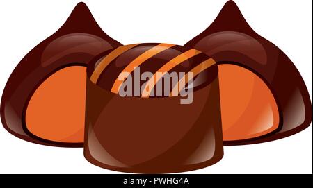sweet candies stuffed chocolate chips vector illustration Stock Vector