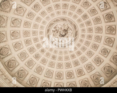 Directly below shot of beautiful ceiling detail Stock Photo