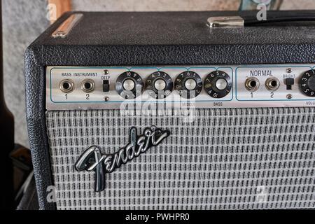 Fender Bass Amplifier Stock Photo