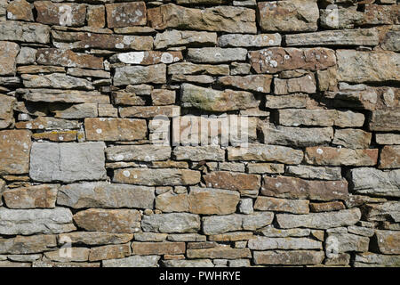 Dry stone wall in North Yorkshire Stock Photo