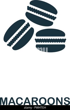 Macaroons icon. Premium style design from coffe shop collection. UX and UI. Pixel perfect macaroons icon. For web design, apps, software, printing usa Stock Vector