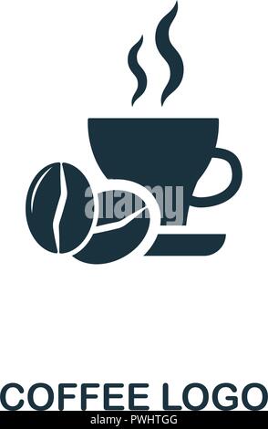 Coffee Logo icon. Premium style design from coffe shop collection. UX and UI. Pixel perfect coffee logo icon. For web design, apps, software, printing Stock Vector