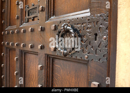 Front door to the Speaker's House official residence of the Speaker of the House of Commons, Houses of Parliament, Westminster, London, United Kingdom Stock Photo