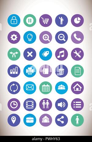 Vector icon set Stock Vector