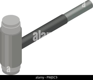 Contruction hammer icon, isometric style Stock Vector