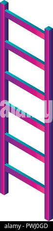 Abstract ladder icon, isometric style Stock Vector
