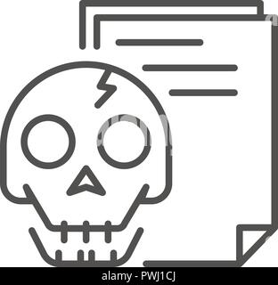 Hack Document Icon Outline Style Stock Vector Image Art Alamy
