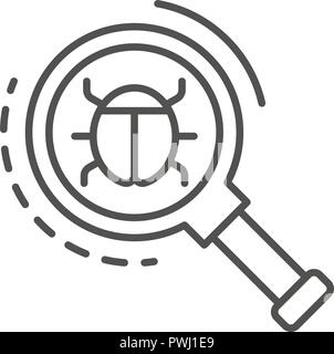 Harmful bacteria icon, outline style Stock Vector Image & Art - Alamy
