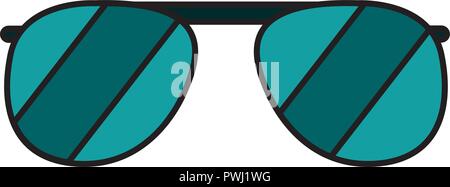 cute aviator glasses isolated icon Stock Vector