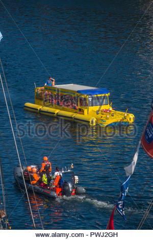 Amphibious Viking Splash Tour boat bus Grand Canal Docks 
