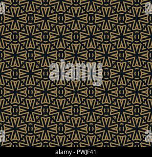 Seamless pattern. Elegant linear ornament. Geometric stylish background. Vector repeating texture Stock Vector