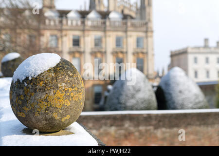 Clare College Bridge Ball detail, Cambridge University, Cambridge, England, UK Stock Photo