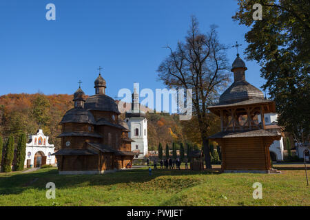 Krekhiv, Ukraine - October 15, 2018. Old Basilian monastery among tree in Krekhiv, Lviv region in Ukraine. Stock Photo