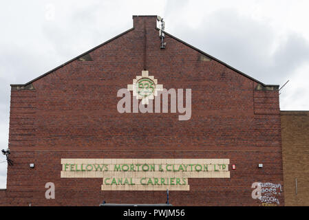 Former warehouse of Fellows, Morton & Clayton Canal Carriers in Digbeth, Birmingham Stock Photo