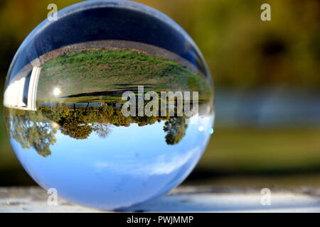 Fotokugel    Glaskugel   Bilder  Landschaften Stock Photo