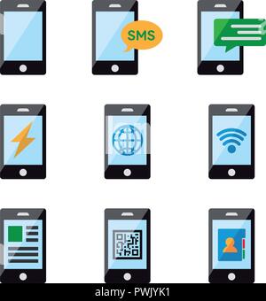Mobile websites Stock Vector