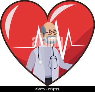 Male doctor with bones xray cartoon in black and white vector ...